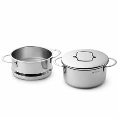 Nồi hấp inox WMF Mini 16cm kèm nắp, Cromargan 18/10, đáy TransTherm dùng mọi loại bếp, hấp rau củ