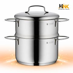 Nồi hấp inox WMF Mini 16cm kèm nắp, Cromargan 18/10, đáy TransTherm dùng mọi loại bếp, hấp rau củ