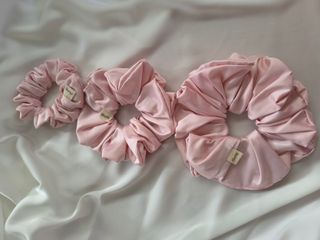 Combo 3 scrunchies hồng
