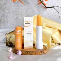 Son Dưỡng Môi Rebirth Nhau Thai Cừu 3.7g - Mềm Môi, Mướt Môi với Vitamin E và Chiết Xuất Mơ - Sản Phẩm Chăm Sóc Môi Cao Cấp