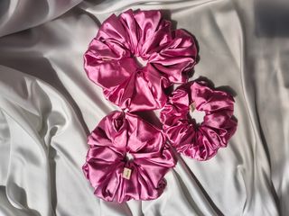 Scrunchie hồng sen