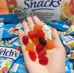 Set Kẹo Dẻo Trái Cây Welch's Fruit Snacks 15 Gói - Ngọt Ngào Tốt Cho Sức Khỏe, Snack Lành Mạnh Cho Mọi Lứa Tuổi
