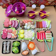 Bộ đồ chơi nấu lẩu cho bé 95 chi tiết đồ chơi nấu ăn mô phỏng thực phẩm nhà bếp cho trẻ em