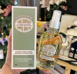 Dầu Dưỡng Amande Supple Skin Oil 100ml - Dưỡng Ẩm Da Hương Dịu Nhẹ Từ L’Occitane