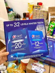Miếng Dán Trắng Răng Crest 32 Miếng - Sản Phẩm Làm Trắng Răng Hiệu Quả Cho Nụ Cười Rạng Rỡ