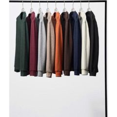 Áo nỉ cổ tròn heattech Uni Nam