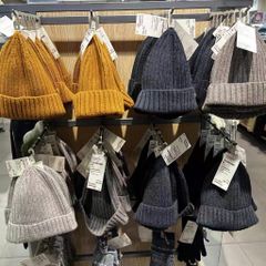 Mũ len và mũ Mũ Beret dạ MUJI unisex