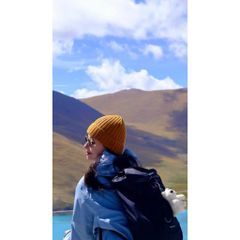 Mũ len và mũ Mũ Beret dạ MUJI unisex
