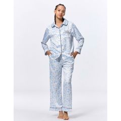 Bộ pijama quần dài áo dài chất lụa Gu Japan 633980