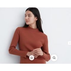 Áo thun tăm cổ 3 phân tay dài Uni Japan