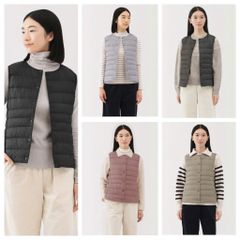 Áo Gile Lông Vũ Nữ cổ tròn  MUJI