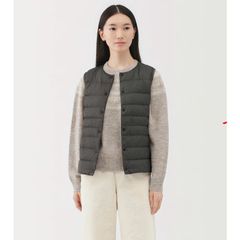 Áo Gile Lông Vũ Nữ cổ tròn  MUJI