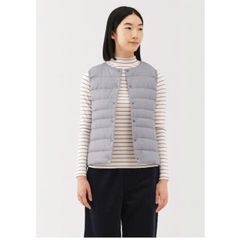 Áo Gile Lông Vũ Nữ cổ tròn  MUJI