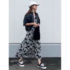 Váy hoa dáng dài Gu Japan 634014