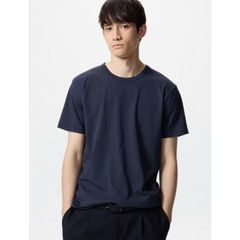 Áo thun cổ tròn AIRism Cotton của Nam Uni