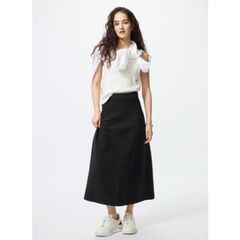 Chân váy len dáng xòe vài Milano gân Uni