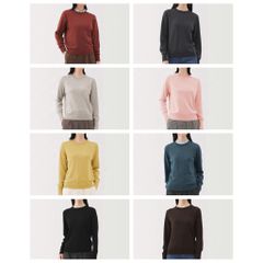 Áo len cổ tròn nữ Muji