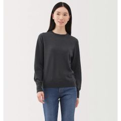 Áo len cổ tròn nữ Muji