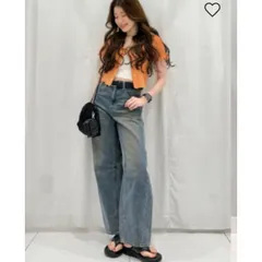 Áo sơ mi croptop cổ tim Gu Japan 634066