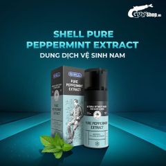 (Cao cấp) Dung dịch vệ sinh nam dạng bọt, tinh chất bạc hà tươi mát Shell Pure Peppermint Extract - 100ml Chính hãng