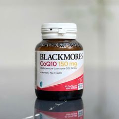 Viên Uống Hỗ Trợ Sức Khỏe Tim Mạch, Blackmores CoQ10 150mg 30 Viên – Bổ Sung Coenzyme Q10 Úc