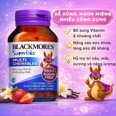 Viên Nhai Vitamin Tổng Hợp Cho Bé Blackmores Superkids Multi Chewables ÚC 60 Viên