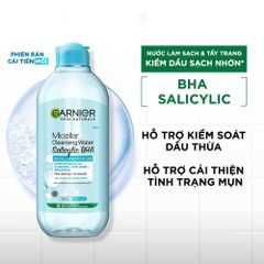 Nước Tẩy Trang Garnier Dành Cho Da Dầu Và Mụn 50ml