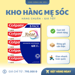 Kem đánh răng làm trắng Colgate Total Advanced Whitening 181g x 5 tuýp