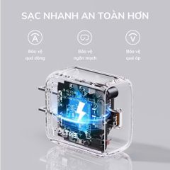 Bộ Cáp Sạc nhanh 20W Voltme GaN Hỗ Trợ Sạc Nhanh QC3.0 PD3.0