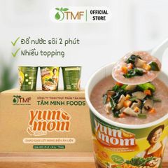 Thùng 24 ly cháo gạo lứt rong biển yến mạch Yummom - Giảm cân ăn liền tiện lợi cho sức khỏe và vị ngon tự nhiên