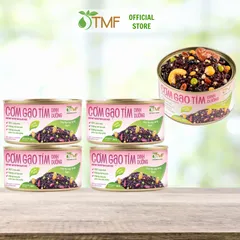 Combo 4 lon Cơm gạo tím dinh dưỡng ăn liền 160g TÂM MINH FOODS