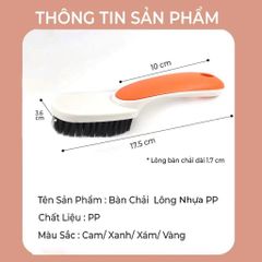 Combo 5 Bàn Chải Đa Năng Lông Nhựa PP Mềm Mại