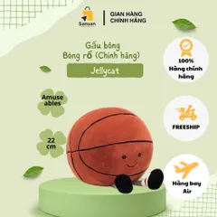 Gấu bông hình bóng rổ Jellycat Amuseables Sports Basketball newtag - Mỹ