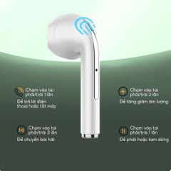 Tai nghe Bluetooth J18 TWS tích hợp đàm thoại, âm thanh HiFi, thao tác chạm