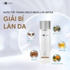 Nước tẩy trang Orico - kết hợp bông tẩy trang loại bỏ lớp trang điểm, bụi bẩn giúp da mịn không rát