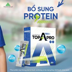 TopAPro - bổ sung protein thực vật, acid amin thiết yếu và khoáng chất - gói bột hòa tan 25g tiện lợi
