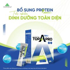 TopAPro - bổ sung protein thực vật, acid amin thiết yếu và khoáng chất - gói bột hòa tan 25g tiện lợi