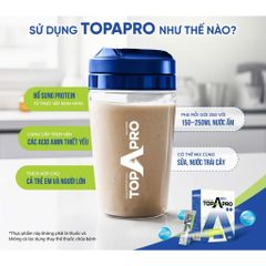 TopAPro - bổ sung protein thực vật, acid amin thiết yếu và khoáng chất - gói bột hòa tan 25g tiện lợi