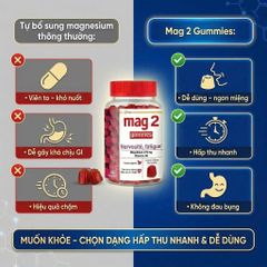 Viên Nhai Ngủ Ngon Mag2 Magnesium + Copper + Vitamin B6 45 Viên – Giảm Stress, Giảm mệt mỏi, bớt lo âu (date 11/2026)