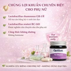 Viên Uống Men Vi Sinh Optibac For Women 30 Viên– Cân Bằng Vi Khuẩn Hỗ Trợ Vùng Kín