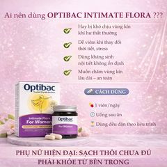 Viên Uống Men Vi Sinh Optibac For Women 30 Viên– Cân Bằng Vi Khuẩn Hỗ Trợ Vùng Kín