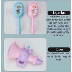 Đồ Chơi Lục Lạc và Xúc Xắc 5-7 Món Hình Nhân Vật Vui Nhộn - Phát Triển Thính Giác và Kỹ Năng Vận Động Cho Bé 0-2 Tuổi