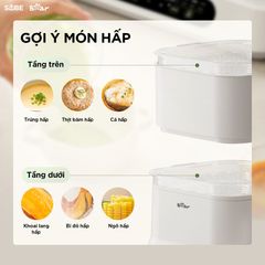 Máy Hâm Sữa Tiệt Trùng Bear 1.3L Đun Nước Pha Sữa Cho Bé Máy Tiệt Trùng Vệ Sinh Bình Nước WW-5H12V78
