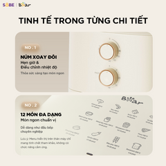Nồi Chiên Không Dầu BEAR 5L AF-5H15I52 Công Suất Lớn Chiên Nướng Ngon