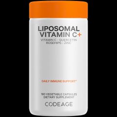Viên Uống Bổ Sung Vitamin C Liposomal 500mg - Tăng Cường Miễn Dịch, Chống Oxy Hóa, 180 Viên - Thực Phẩm Chức Năng Codeage