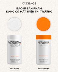 Viên Uống Bổ Sung Vitamin C Liposomal 500mg - Tăng Cường Miễn Dịch, Chống Oxy Hóa, 180 Viên - Thực Phẩm Chức Năng Codeage
