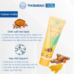 Sữa Rữa Mặt Hạt Nghệ Thorakao Giúp Sáng Da Giảm Mụn 100G   