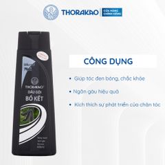 Gội Xả Thorakao 2IN1 Bồ Kết Giảm Gàu Giúp Tóc Đen Mượt 400ML