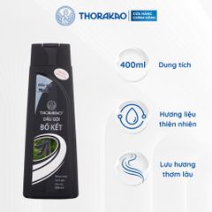 Gội Xả Thorakao 2IN1 Bồ Kết Giảm Gàu Giúp Tóc Đen Mượt 400ML