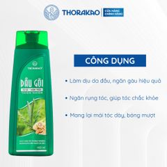 Gội Xả Thorakao 2IN1 Củ Sả Mần Trầu Giảm Ngứa Ngừa Gàu 400ML